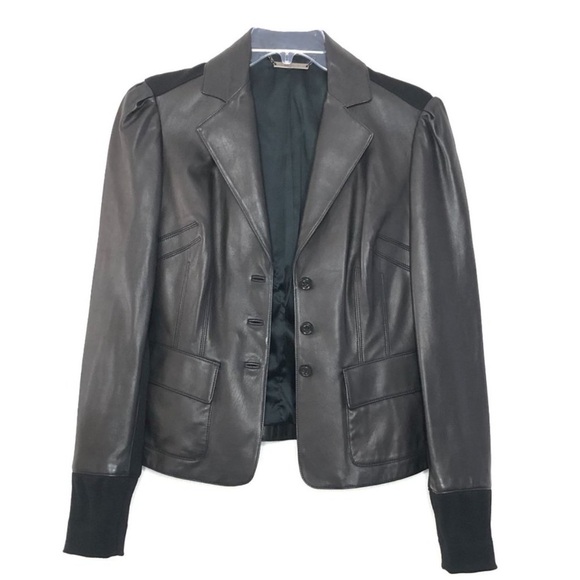 Diane von Furstenberg Miss Marlena Leather Jacket - Picture 2 of 5